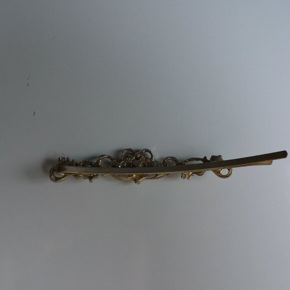 Heart Hair Clip, Silver/Gold color, Pink and blue rhinestone, shiny crystals - Picture 14 of 15